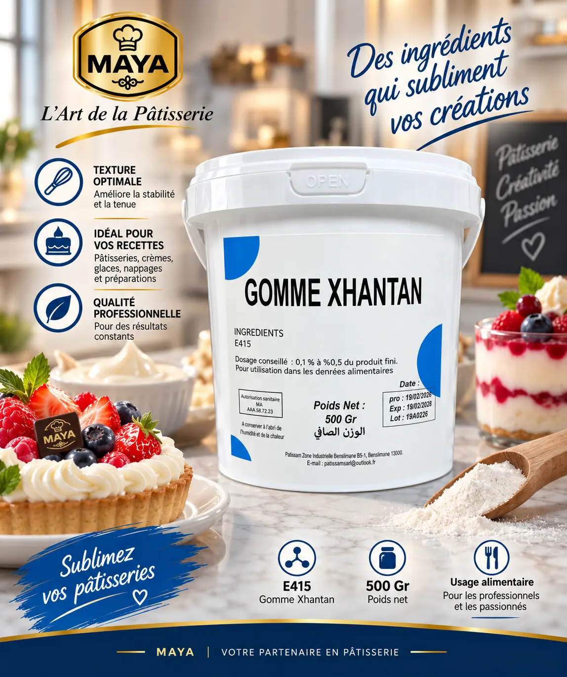 Gomme Xanthane E415