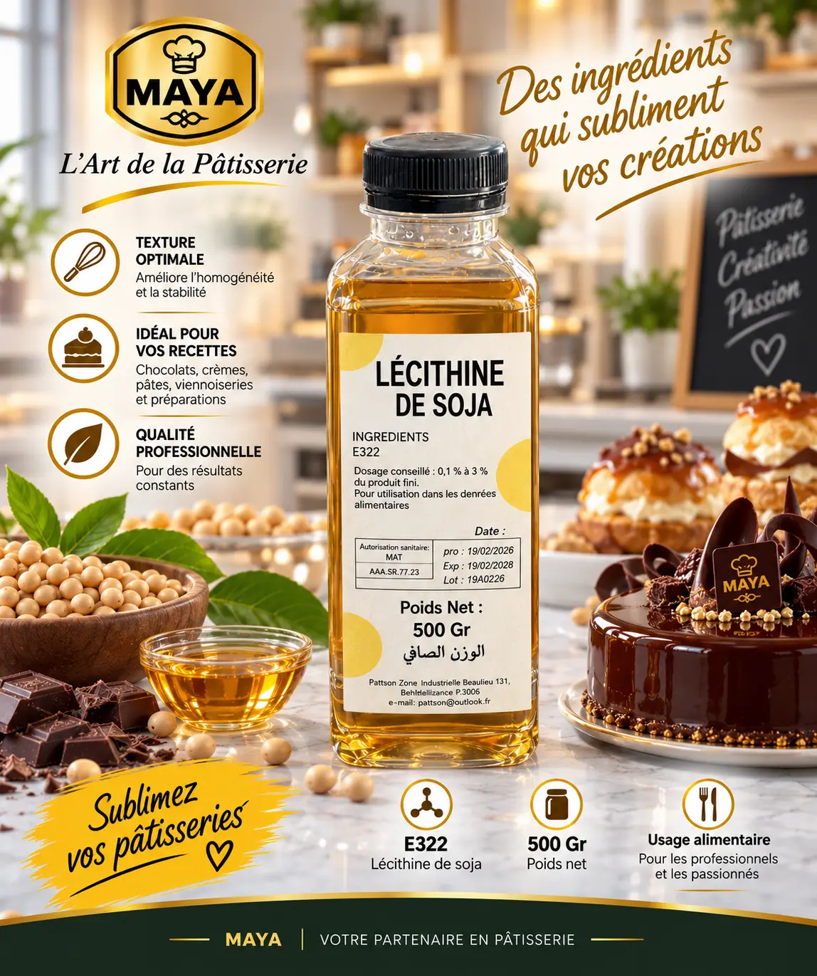 Lécithine de soja E322